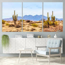 Arizona Dessert Cactus Wall Art Canvas Print
