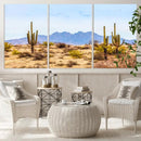 Arizona Dessert Cactus Wall Art Canvas Print