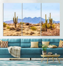 Arizona Dessert Cactus Wall Art Canvas Print