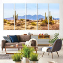 Arizona Dessert Cactus Wall Art Canvas Print