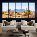 Arizona Dessert Cactus Wall Art Canvas Print