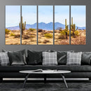 Arizona Dessert Cactus Wall Art Canvas Print