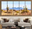Arizona Dessert Cactus Wall Art Canvas Print