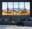 Arizona Dessert Cactus Wall Art Canvas Print
