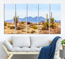 Arizona Dessert Cactus Wall Art Canvas Print