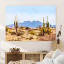 Arizona Dessert Cactus Wall Art Canvas Print