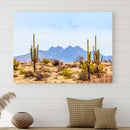 Arizona Dessert Cactus Wall Art Canvas Print