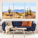 Arizona Dessert Cactus Wall Art Canvas Print