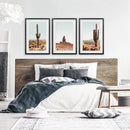 Arizona Desert Wall Art Set. Sedona Red Rocks, Saguaro Cacti by Wall Art Set