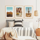 Arizona Desert Travel Art. Grand Canyon, Retro Van, Cactus by Wall Art Set