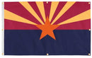 Arizona Flag with Grommets Along the Edges for Wall Hanging by Flagman of America