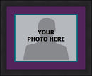 MLB Baseball Photo Picture Frame Kit - Arizona Diamondbacks (Purple Matting, Teal Trim) by Dynasty Sports & Framing