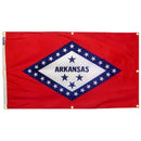 Arkansas Flag with Grommets Along the Edges for Wall Hanging by Flagman of America