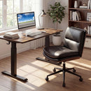 Armless Office Chair with Curved Backrest and Padded Seat by LJGDeals