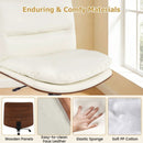 Armless Office Chair with Curved Backrest and Padded Seat by LJGDeals