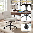 Armless Office Chair with Curved Backrest and Padded Seat by LJGDeals