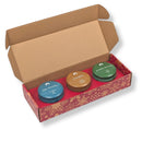 Scented Candle Gift Set - Three 8oz Aromática Candle Tins - Pumpkin, Pine & Woodsy