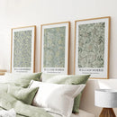 Large William Morris Floral Pattern Art Set Decor by Wall Art Set
