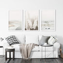 Beige Boho Beach Wall Art. Set of 3 Prints by Wall Art Set