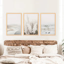 Beige Boho Beach Wall Art. Set of 3 Prints by Wall Art Set