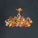 Art Stained Glass Tree Branch Chandelier