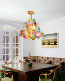 Art Stained Glass Tree Branch Chandelier