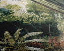 Watercolor of a Jungle Landscape, Framed Canvas Print, Framed Wall Art