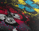 Graffiti Butterfly Punk Art, Street Art, Framed Canvas Print, Huge Wall Art, Contemporary Alternative Art