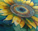 Watercolor of a Sunflower, Framed Canvas Print, Framed Art, Lowkey Farmhouse Wall Art, Living Room Decor, Living Room painting