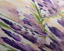 Wild Lavender wall art, canvas print, watercolor painting of lavender flowers, Botanical art, farmhouse decor