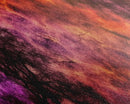 Forest Fire Canvas Art,  Fire Canvas Art,  Large Canvas Print, Woods On Fire Art Print, Purple Forest Art, Panoramic, Wall Art, Canvas Print