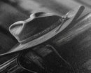 Cowboy Hat Print, Western Wall Art, Black And White, Minimalist Art, Wall Decor, Canvas Art, Wall Art, Framed Canvas Wall Decor