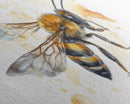 Honey Bee Wall Art, Insect Art, Nature Wall Art, Minimalist Art, Panoramic Wall Decor, Canvas Print, Wall Art, Framed Canvas Art