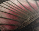 Pink Folding Fan Wall Decor, Asian Wall Art, Ornate Wall Décor, Panoramic Wall Decor, Canvas Print, Wall Art, Framed Canvas Art