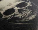 Skull Decor, Charcoal Drawing, Gothic Decor, Human Skull, Canvas Print, Wall Art, Vertical Art, Dark Wall Art, Moody Wall Art, Indie Art
