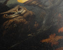 Owl Halloween Decor, Victorian Owl Painting Canvas Print, Dark Arts, Dark Academia, Owl Prints, Animal Prints, Halloween Wall Art