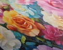 Floral Print, Roses, Flower Wall Art, Canvas Print, Set Of 3 Prints, Wall Art, 3 Piece Wall Art, Country Home Wall Art, Girls Room Decor