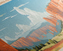 Mesa Verde National Park Panoramic Colorado Travel Art, National Park Print, Minimalist Travel Art, Midcentury Modern Style Landscape