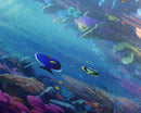 Great Barrier Reef Framed Canvas Print, Underwater Painting Art, Colorful Wall Art, Unique Gift Idea