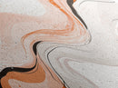 Beige, Black and Grey Swirl Art, Black & Beige Abstract Art Print, Tropical Wall Art, Abstract Wall Art, Living Room Wall Art / Home Decor