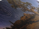 Time Lapse Photography Style Print, Panoramic Wall Art, Starry Night Sky Photo Print, Joshua Tree