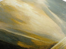 Sunset In The Valley, Framed Canvas Print, Oil Painting Landscape, Original Artwork, Wide Horizontal Art, Above Sofa Modern Art, Moody Decor