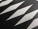 White Diamonds Geometric Aztec Terracota Canvas Print, Modern Farmhouse, Southwestern Art, Arizona Art, Black and White Wall Art