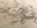 Floral Canvas Print, Pencil Sketch of a Flower Bouquet, Wedding Decor, Wedding Gift Idea, Engagement Gift, Mother's Day Gift For Her