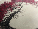 Wabi Sabi Japanese Maple Tree Framed Canvas Print, Minimalist Home Decor, Vertical Living Room Art