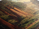 Ancient California Redwoods Framed Canvas Print, Fantasy Painting, Fantasy Wall Art, Beautiful California Wall Art