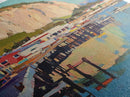 Morro Bay, Framed Canvas Print, Painting Morro Bay California, California Home Decor, Painting of Morro Bay Wall Art Canvas Print