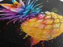Retro Pineapple Painting Print, Framed Canvas Print, Kitchen or Dining Room Wall Art, Retro Home Decor, Pineapple Painting
