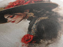 Mexicano Wall Art Framed Canvas Print, Female Matador, Chicano Wall Art, Chicano Painting
