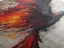 Graffiti Phoenix Canvas Print, Phoenix Painting, Grunge Punk Art, Office Decor, Man Cave Wall Art, Office Decor For Men, Gift For Him